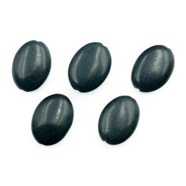 Piedra natural 10x14mm Oval Black Stone