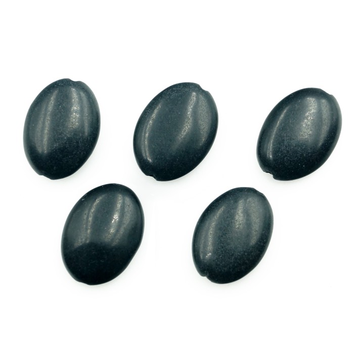 Piedra natural 10x14mm Oval Black Stone
