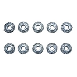 Rondel con figura 9x5mm de pewter para collar pulsera y aretes