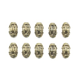Barril con figura 11x7mm de pewter para collar pulsera y aretes