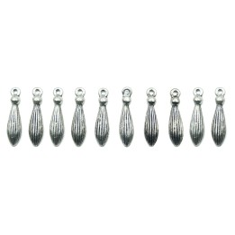 Corbata 22x6mm de pewter para collar pulsera y aretes
