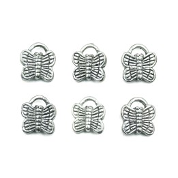 Mariposa 10x12mm de pewter para collar pulsera y aretes