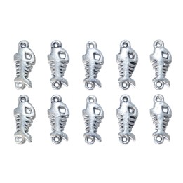 Pez con argolla 16x7mm de pewter para collar pulsera y aretes