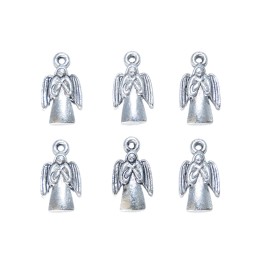 Angel con argolla 19x11mm de pewter para collar pulsera y aretes