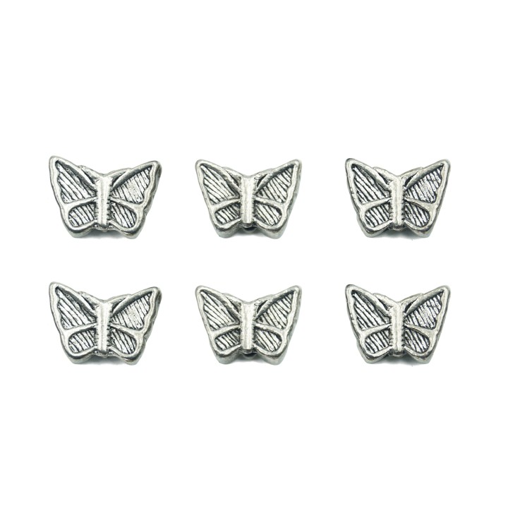 Mariposa 12x9mm de pewter para collar pulsera y aretes