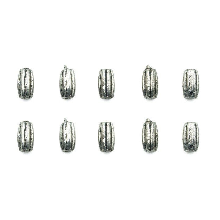 Cilindro con figura 7x4mm de pewter para collar pulsera y aretes