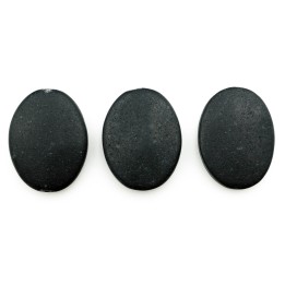 Piedra natural 15x20mm Oval Black Stone