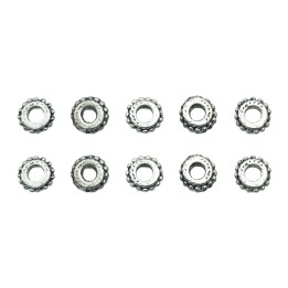Rondel con figura 8x3mm de pewter para collar pulsera y aretes
