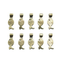 Pez con argolla 16x7mm de pewter para collar pulsera y aretes