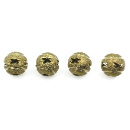 Bola perforada 8 mm de laton para pulsera y collar