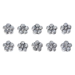 Flor 14x7mm de pewter para collar pulsera y aretes