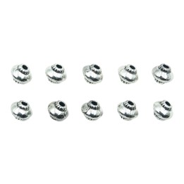 Barril 6x5mm de pewter para collar pulsera y aretes