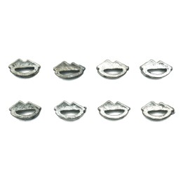 Labios 9x6mm de pewter para collar pulsera y aretes