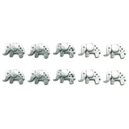 Elefante 13x9mm de pewter para collar pulsera y aretes