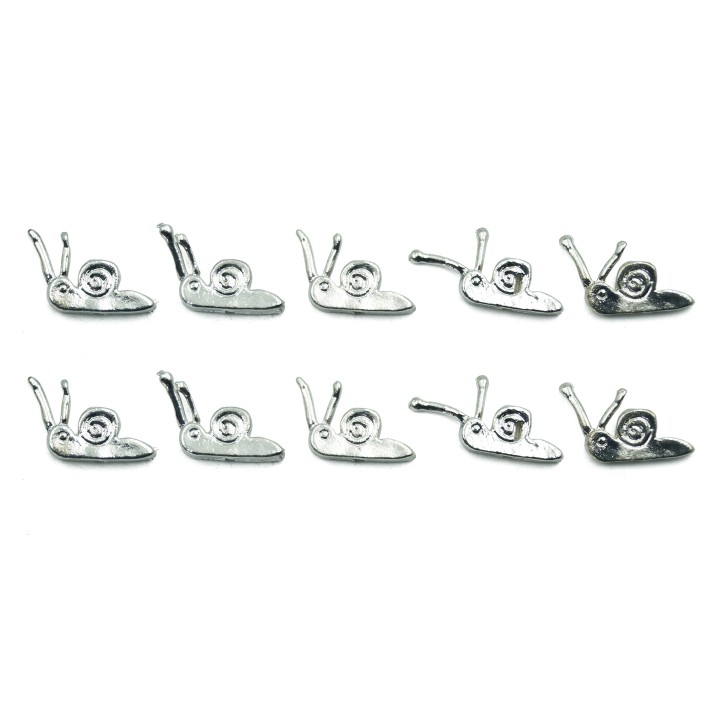 Caracol 12x10mm de pewter para collar pulsera y aretes