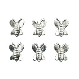 Mariposa plana 12x3mm de pewter para collar pulsera y aretes