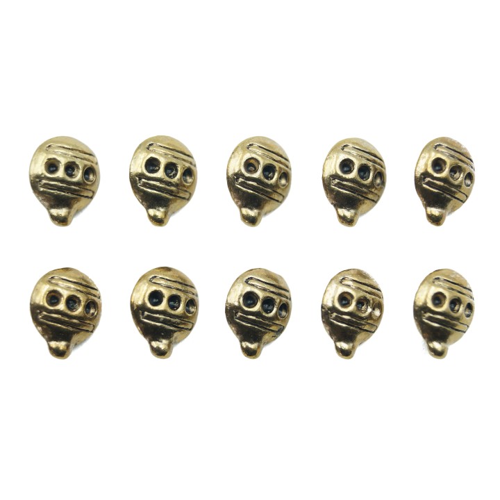 Globo aerostatico 9x7mm de pewter para collar pulsera y aretes