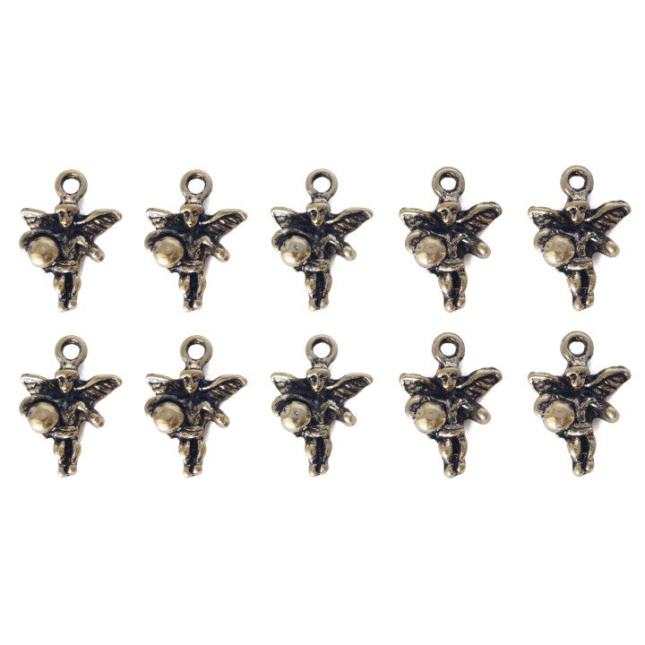 Angel con argolla 19x12mm de pewter para collar pulsera y aretes