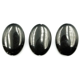 Piedra natural 18x25mm Oval Black