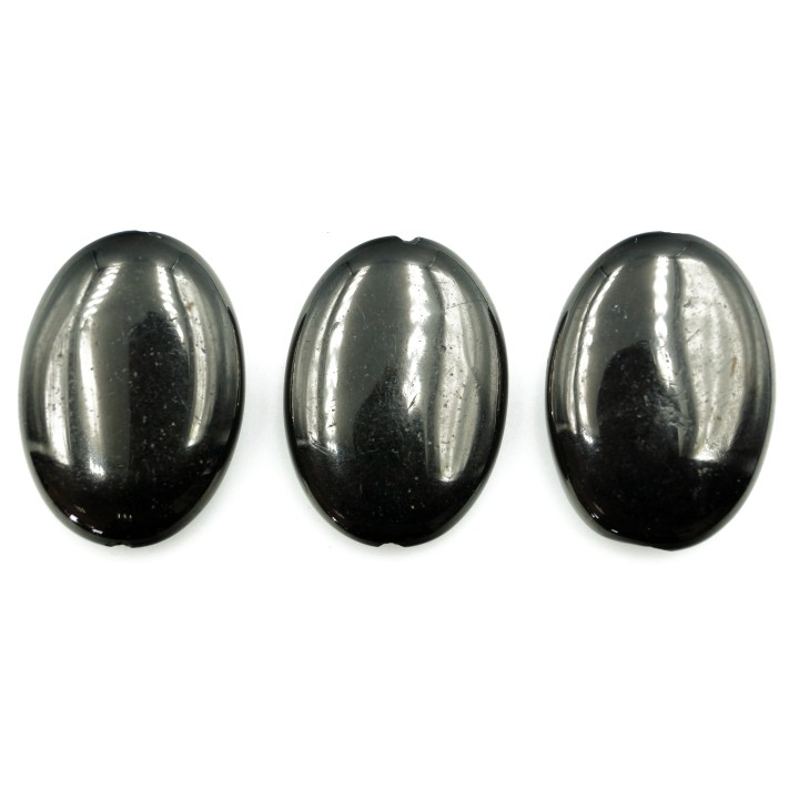 Piedra natural 18x25mm Oval Black