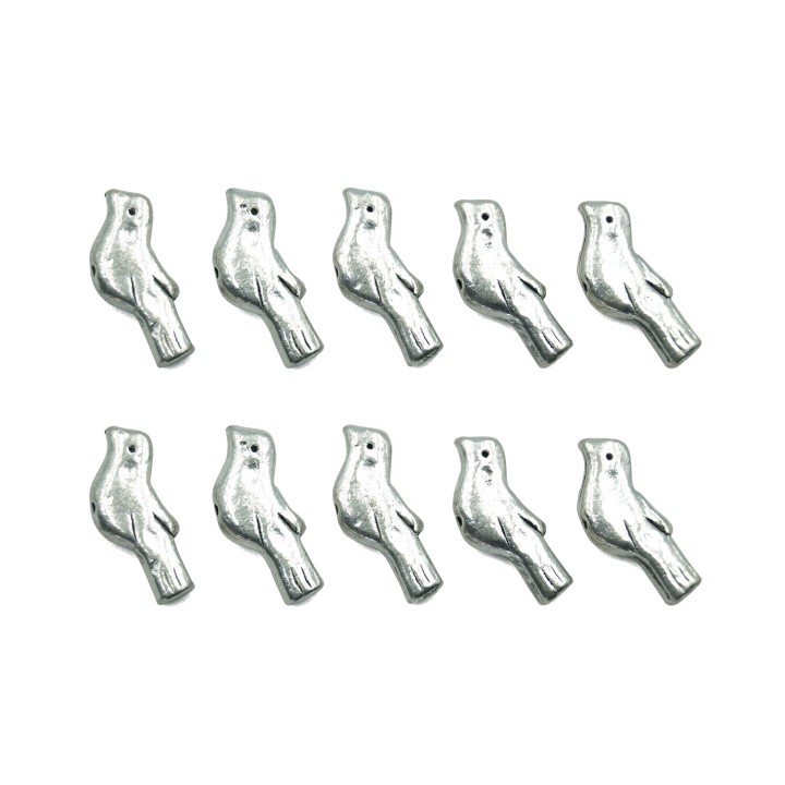 Paloma 16x4mm de pewter para collar pulsera y aretes
