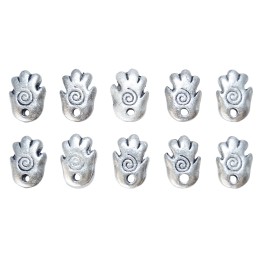 Mano con figura 14x10mm de pewter para collar pulsera y aretes