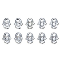 Mano con figura 12x10mm de pewter para collar pulsera y aretes
