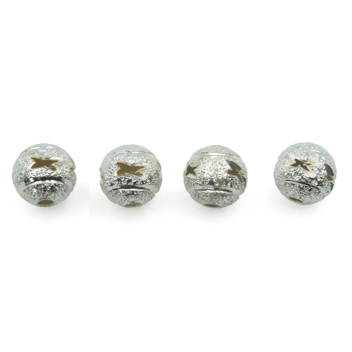 Bola perforada 8 MM de laton para collar y pulsera
