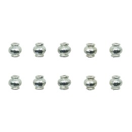 Redondo 5x5mm de pewter para collar pulsera y aretes