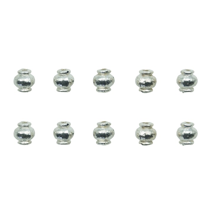 Redondo 5x5mm de pewter para collar pulsera y aretes