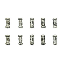 Cilindro grabado 8x4mm de pewter para collar pulsera y aretes
