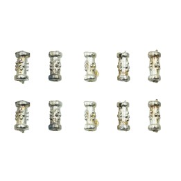 Cilindro grabado 8x4mm de pewter para collar pulsera y aretes