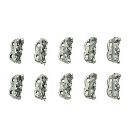 Cilindro con argollas 10x5mm de pewter para collar pulsera y aretes