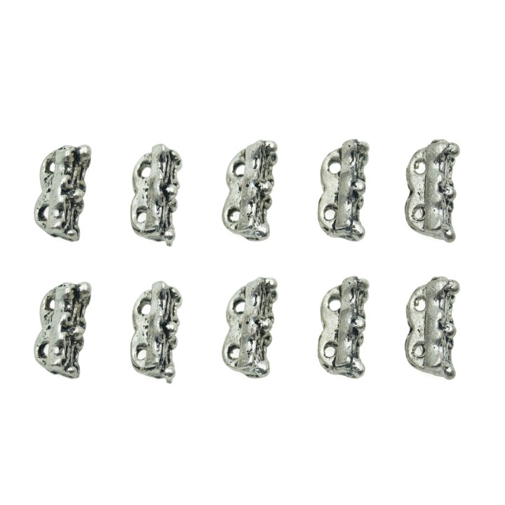Cilindro con argollas 10x5mm de pewter para collar pulsera y aretes