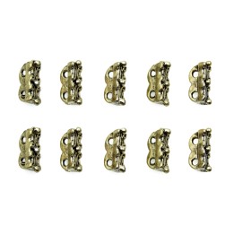 Cilindro con argollas 10x5mm de pewter para collar pulsera y aretes
