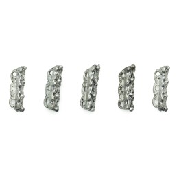 Cilindro con 3 argollas 14x4mm de pewter para collar pulsera y aretes
