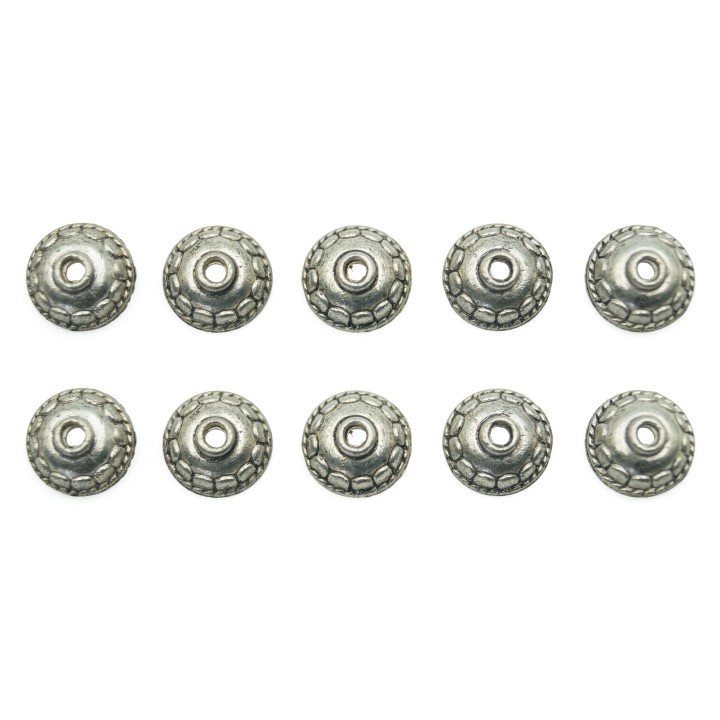 Casquillo 10x7mm de pewter para collar pulsera y aretes