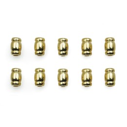 Cilindro liso 6x4mm de pewter para collar pulsera y aretes
