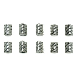 Triangulo grabado 7x5mm de pewter para collar pulsera y aretes