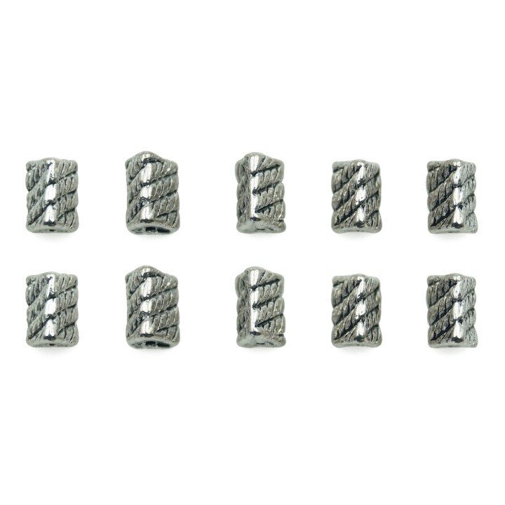 Triangulo grabado 7x5mm de pewter para collar pulsera y aretes