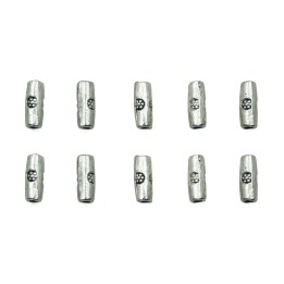 Cilindro grabado 8x4mm de pewter para collar pulsera y aretes
