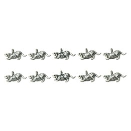 Animal con argolla 20x10mm de pewter para collar pulsera y aretes