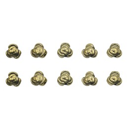 Flor 7x5mm de pewter para collar pulsera y aretes