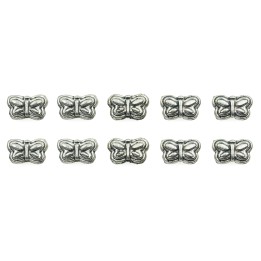 Mariposa 9x6mm de pewter para collar pulsera y aretes