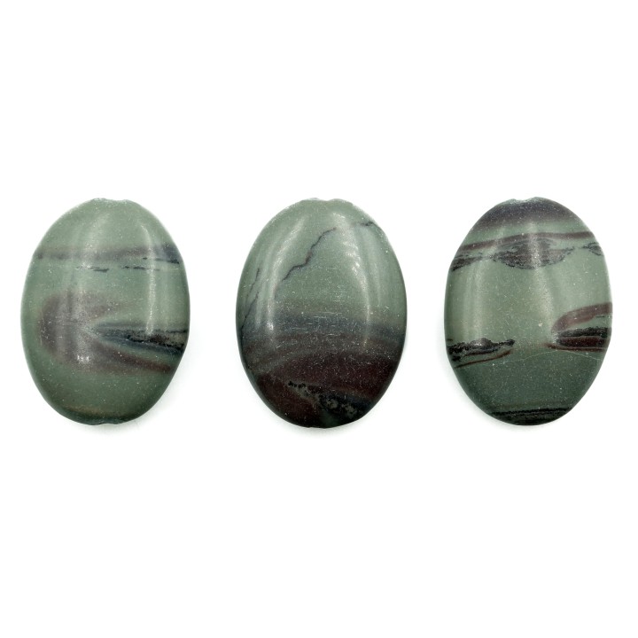 Piedra natural 15x20mm Oval River Stone