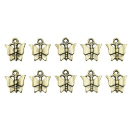 Mariposa con argolla 14x3mm de pewter para collar pulsera y aretes