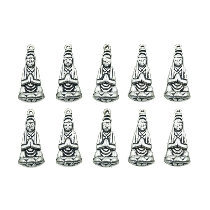 Indio con argolla 24x11mm de pewter para collar pulsera y aretes