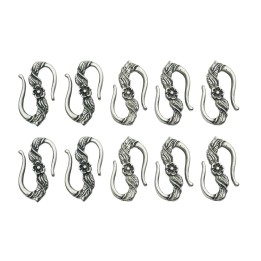 Arillo con figuras 24x14mm de pewter para collar pulsera y aretes