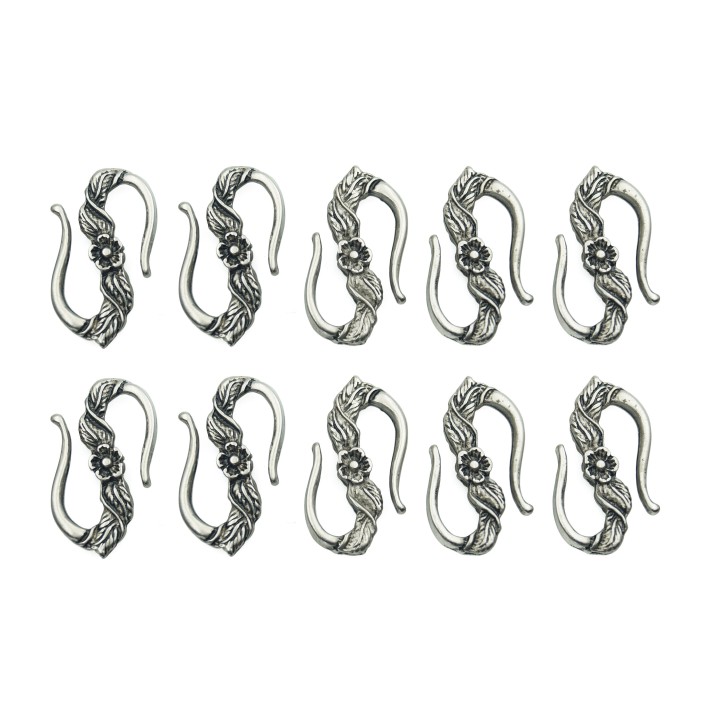 Arillo con figuras 24x14mm de pewter para collar pulsera y aretes