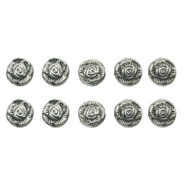 Flor 10x6mm de pewter para collar pulsera y aretes